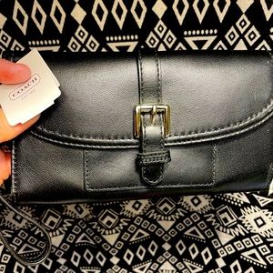 Coach Charlie Wallet Wristlet Black F51688 NWT